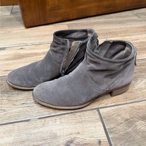 Women’s Logan Gray Suede Booties